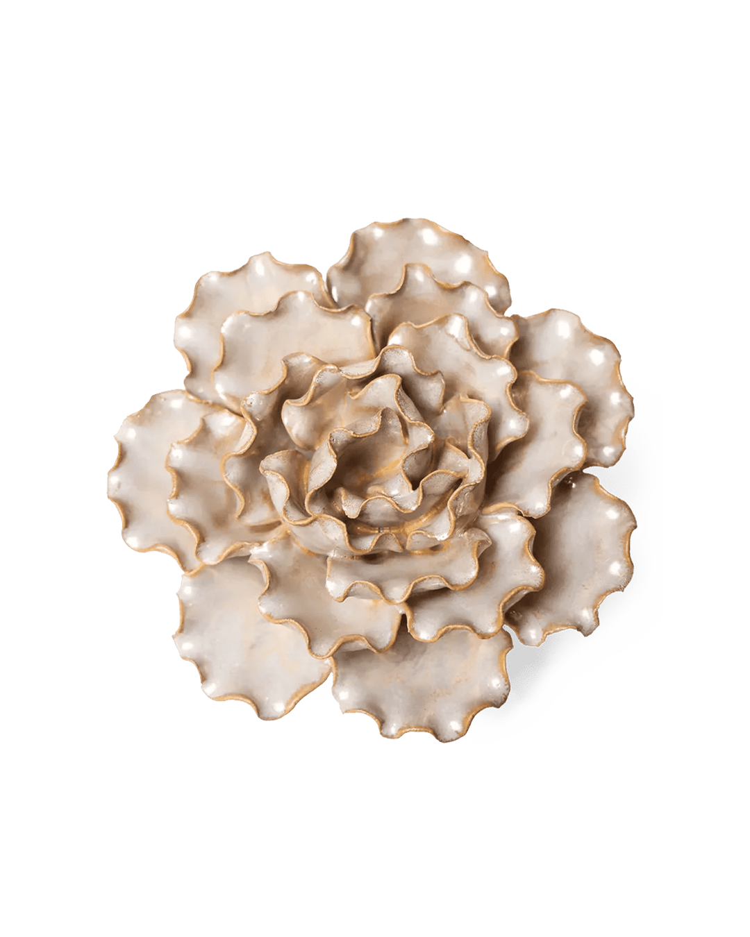 Ceramic Flower Lettuce Pearl 6 - Chive Ceramics Studio - Ceramic Flowers - Chive Ceramics Studio