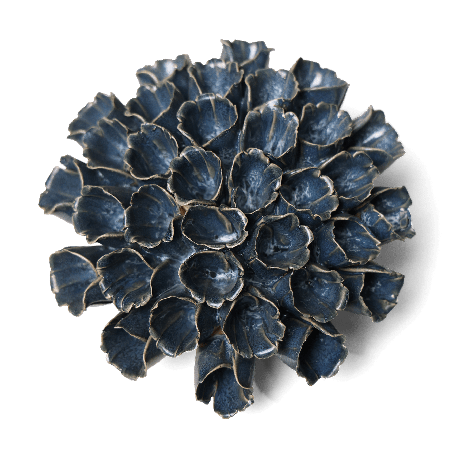 Ceramic Flower Wall Art Polyp Blue 6 - Chive Ceramics Studio - Ceramic Flowers - Chive US