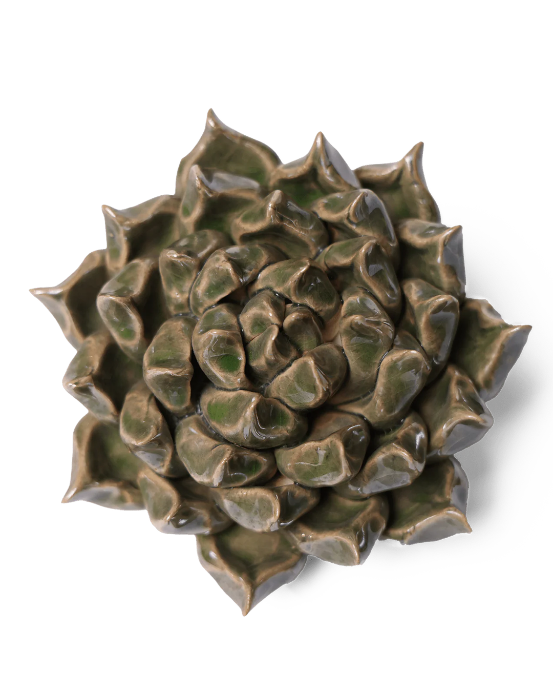 Ceramic Flower Wall Art Succulent Green 6 - Chive Ceramics Studio - Ceramic Flowers - Chive US