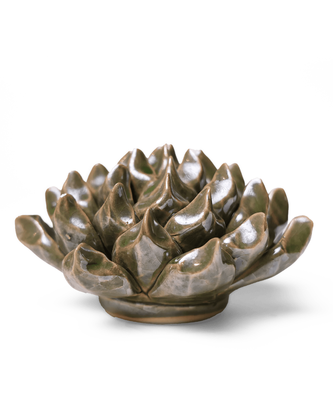 Ceramic Flower Succulent Green 6 - Chive Ceramics Studio - Ceramic Flowers - Chive Ceramics Studio