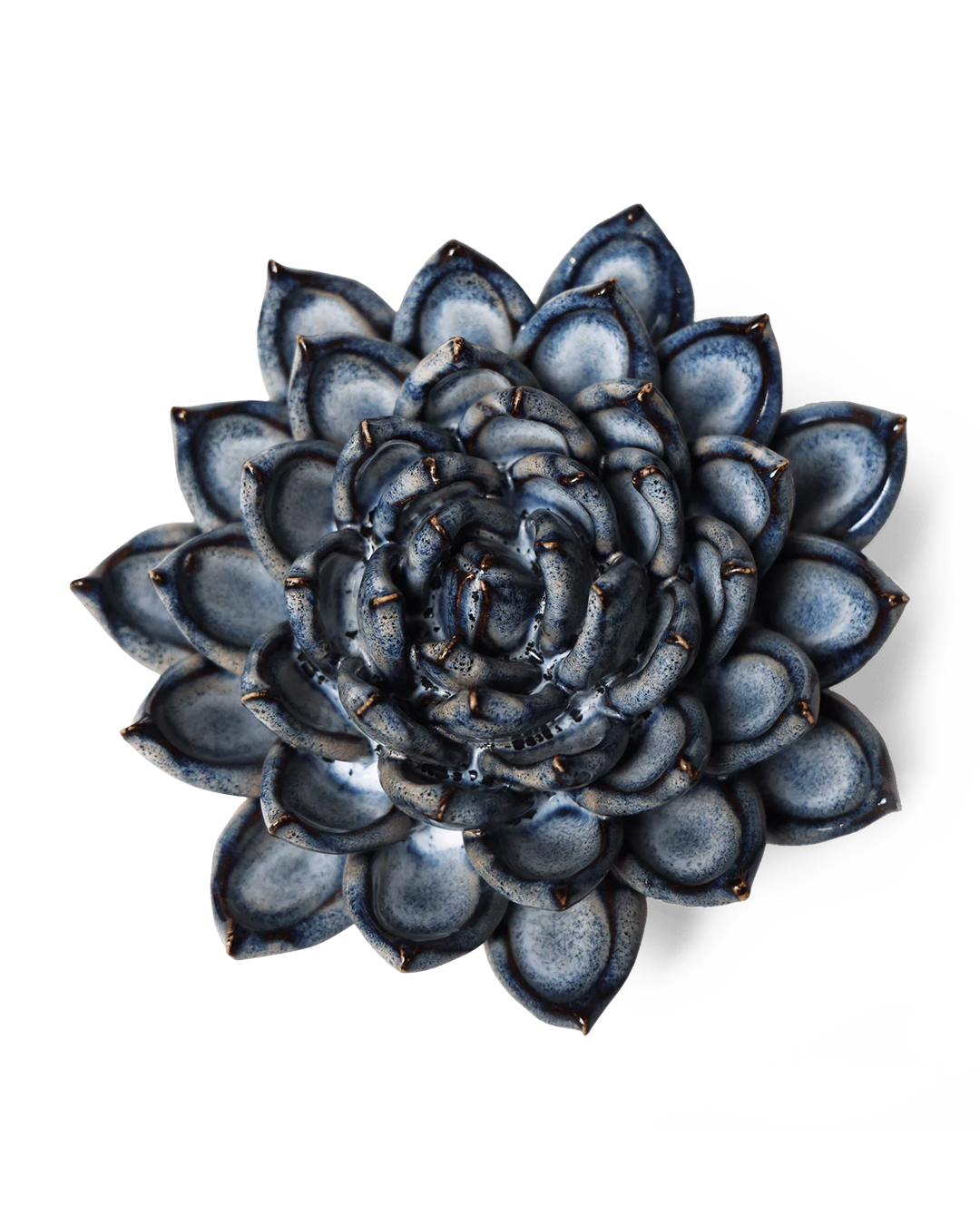 Ceramic Flower Succulent Blue 6 - Chive Ceramics Studio - Ceramic Flowers - Chive US