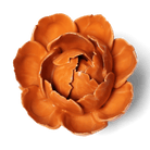 Ceramic Flower Wall Art Peony Orange 6 - Chive Ceramics Studio - Ceramic Flowers - Chive US