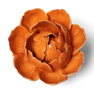 Ceramic Flower Wall Art Peony Orange 7 - Chive Ceramics Studio - Ceramic Flowers - Chive US