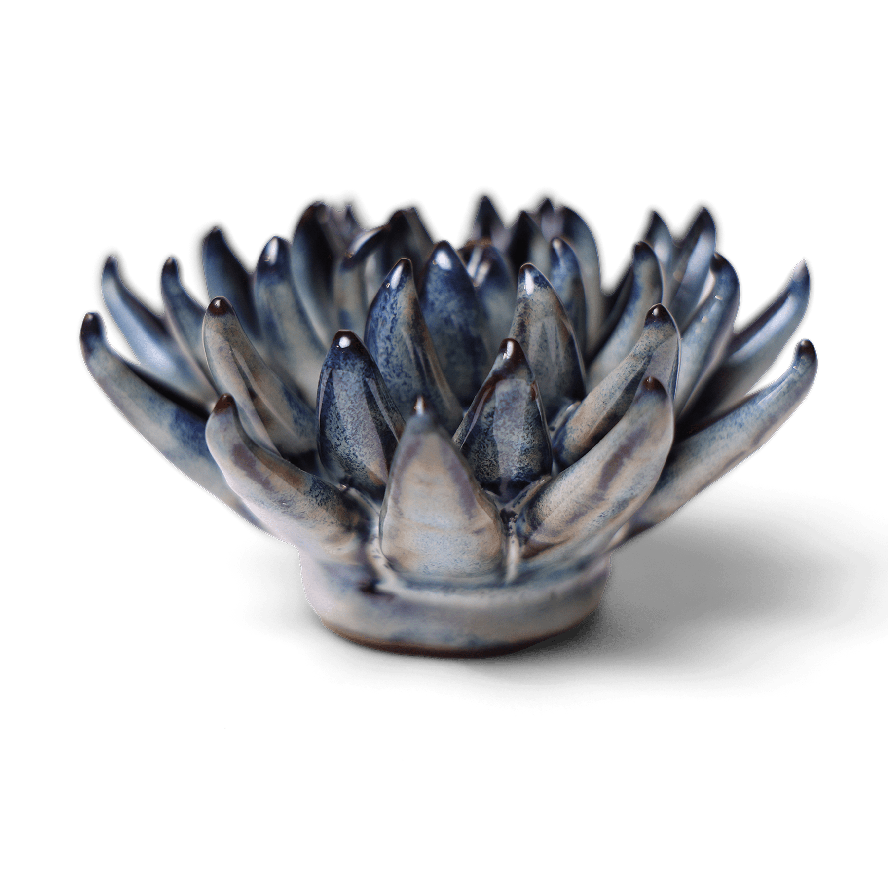 Japan Ceramic Flower Wall Art Black Cactus Flower - Chive Ceramics Studio - Ceramic Flowers - Chive US