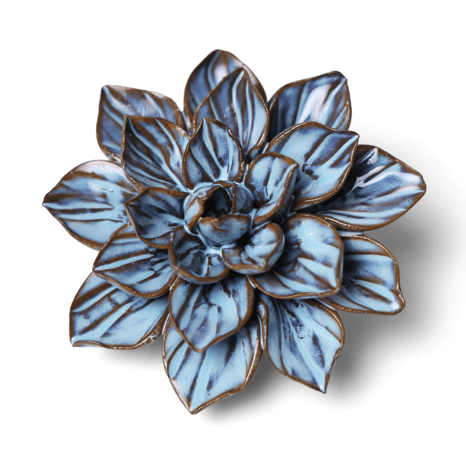 Japan Ceramic Flower Wall Art Blue Aster - Chive Ceramics Studio - Ceramic Flowers - Chive US