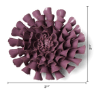 Japan Ceramic Flower Wall Art Lilac Pom Pom Dahlia - Chive Ceramics Studio - Ceramic Flowers - Chive US