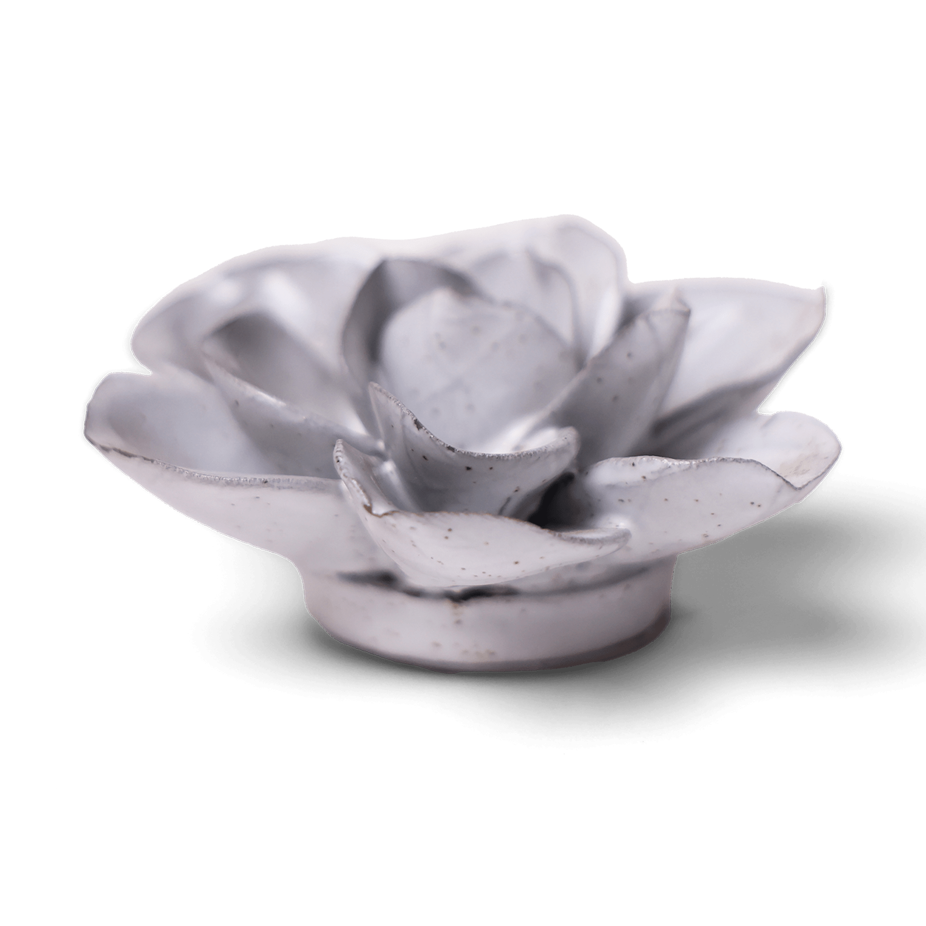 Japan Ceramic Flower Wall Art White Speckle Gardenia - Chive Ceramics Studio - Ceramic Flowers - Chive US