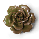 Ceramic Flower Wall Art Rose Green 9 - Chive Ceramics Studio - Ceramic Flowers - Chive US