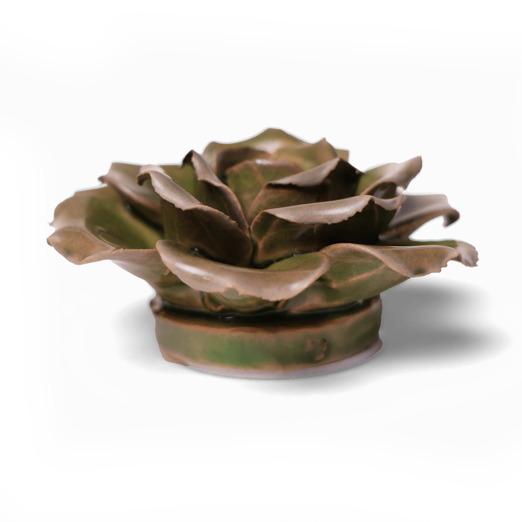 Ceramic Flower Wall Art Rose Green 9 - Chive Ceramics Studio - Ceramic Flowers - Chive US