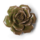 Ceramic Flower Rose Green 9 - Chive Ceramics Studio - Ceramic Flowers - Chive US