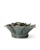 Ceramic Flower Rose Teal 9 - Chive Ceramics Studio - Ceramic Flowers - Chive Ceramics Studio