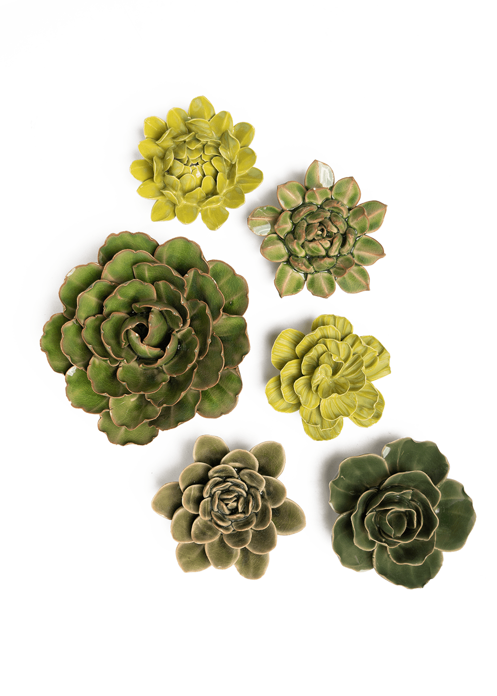 Wisley Garden - 6 Piece Set - Chive Ceramics Studio - Ceramic Flower Sets - Chive Ceramics Studio