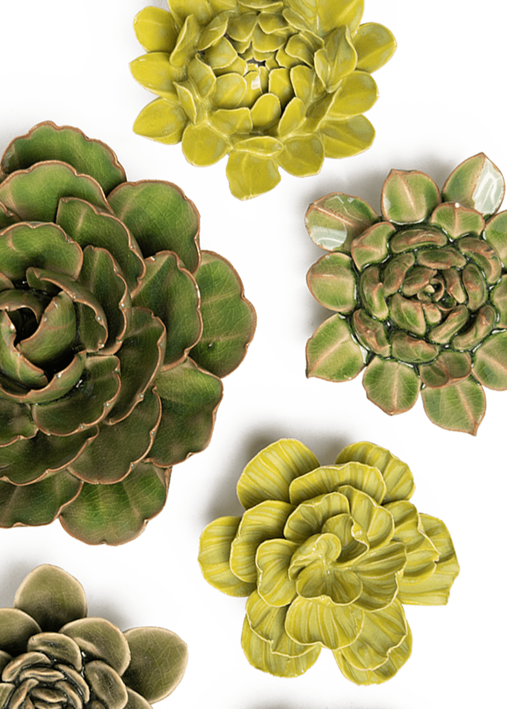 Wisley Garden - 6 Piece Set - Chive Ceramics Studio - Ceramic Flower Sets - Chive Ceramics Studio