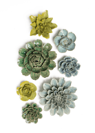 Yorkshire - 7 Piece Set - Chive Ceramics Studio - Ceramic Flower Sets - Chive Ceramics Studio