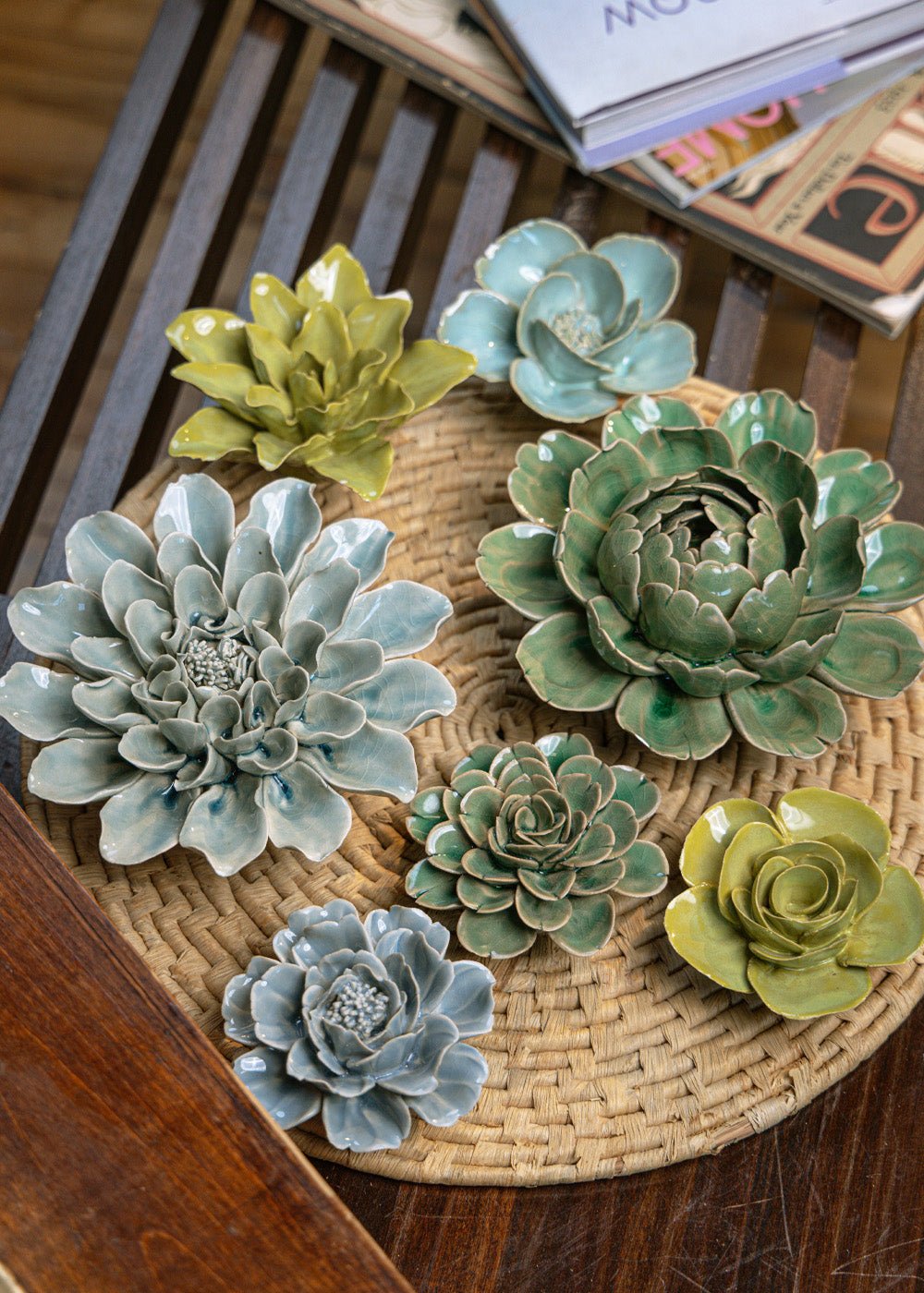 Yorkshire - 7 Piece Set - Chive Ceramics Studio - Ceramic Flower Sets - Chive Ceramics Studio