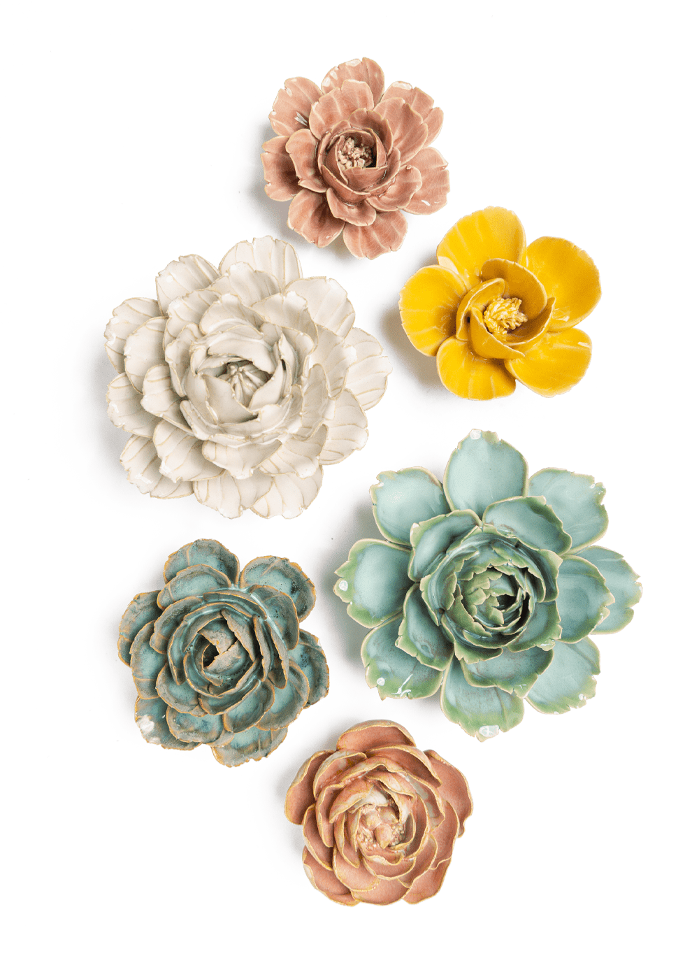 Colmar - 6 Piece Set - Chive Ceramics Studio - Ceramic Flower Sets - Chive Ceramics Studio
