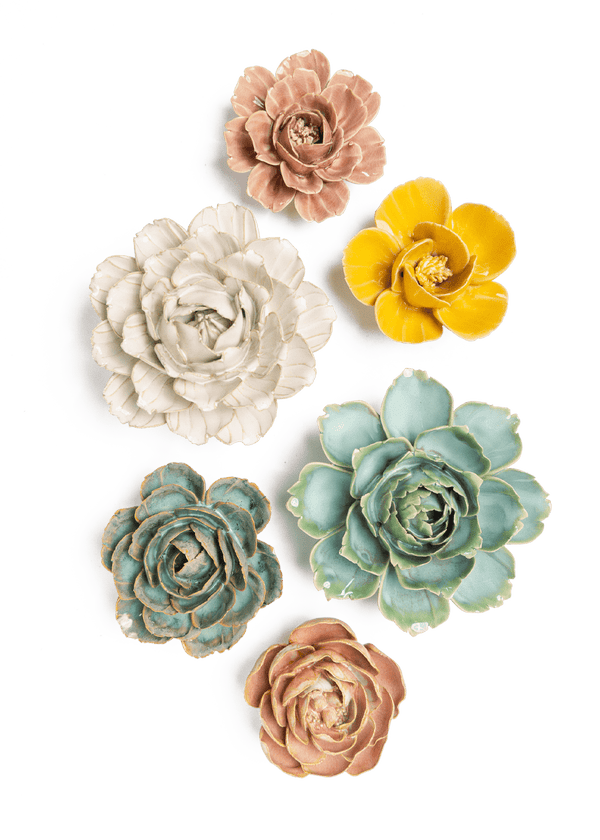 Colmar - 6 Piece Set - Chive Ceramics Studio - Ceramic Flower Sets - Chive Ceramics Studio