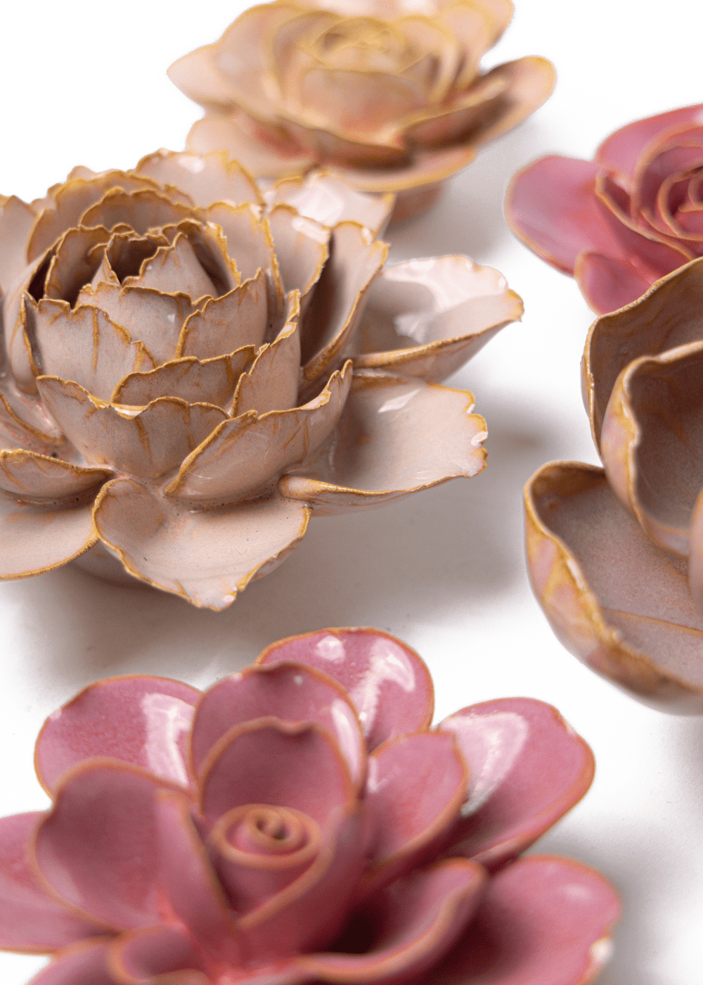 Gerberoy - 6 Piece Set - Chive Ceramics Studio - Ceramic Flower Sets - Chive Ceramics Studio