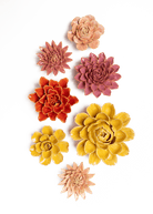 Monet's Garden - 7 Piece Set - Chive Ceramics Studio - Ceramic Flower Sets - Chive Ceramics Studio