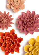 Monet's Garden - 7 Piece Set - Chive Ceramics Studio - Ceramic Flower Sets - Chive Ceramics Studio