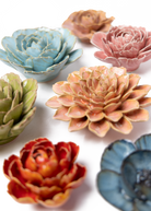 Villandry Gardens - 7 Piece Set - Chive Ceramics Studio - Ceramic Flower Sets - Chive Ceramics Studio