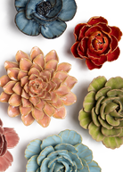 Villandry Gardens - 7 Piece Set - Chive Ceramics Studio - Ceramic Flower Sets - Chive Ceramics Studio