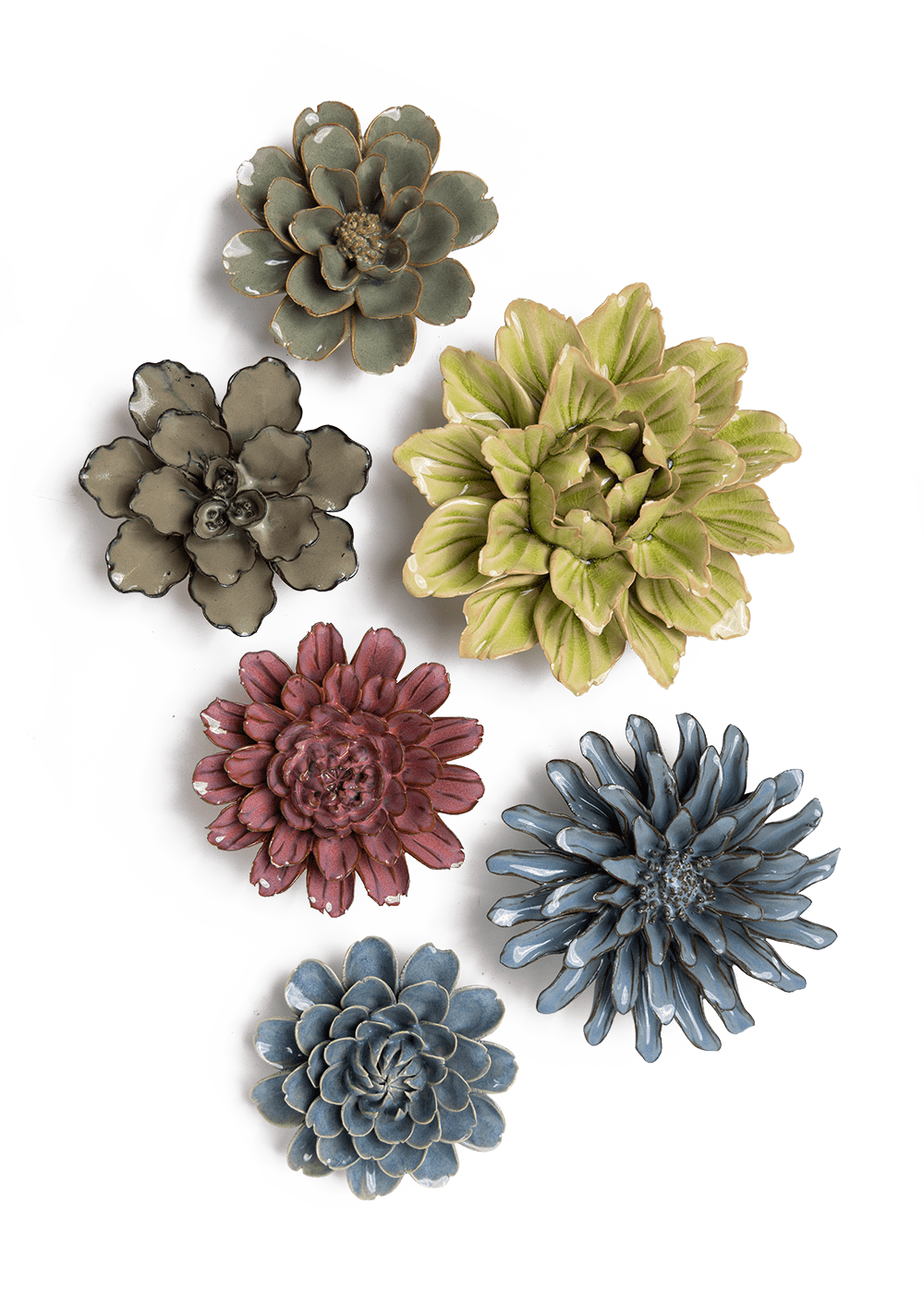 Ashikaga - 6 Piece Set - Chive Ceramics Studio - Ceramic Flower Sets - Chive Ceramics Studio