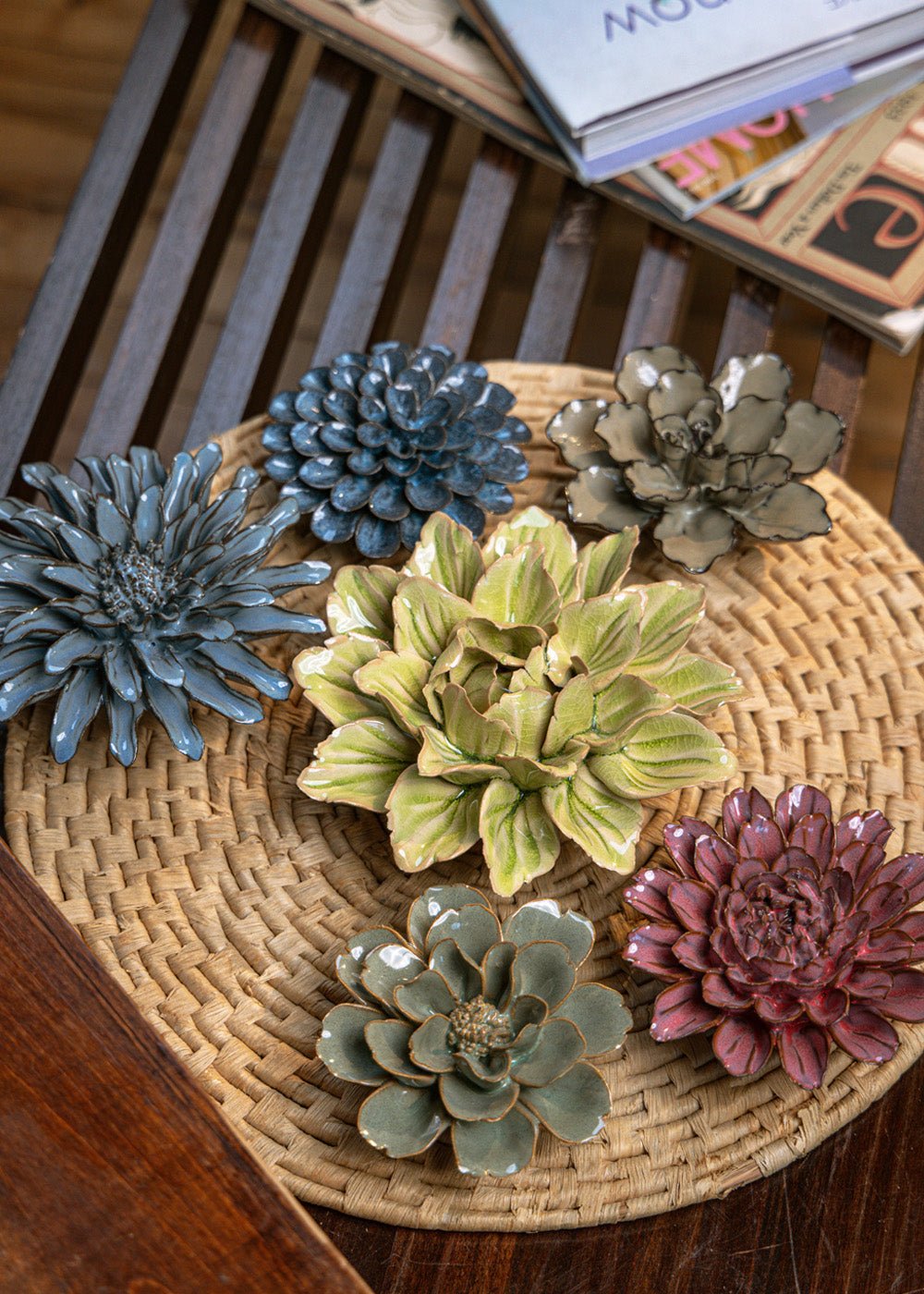 Ashikaga - 6 Piece Set - Chive Ceramics Studio - Ceramic Flower Sets - Chive Ceramics Studio