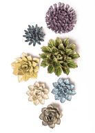 Hitachi Park - 7 Piece Set - Chive Ceramics Studio - Ceramic Flower Sets - Chive Ceramics Studio