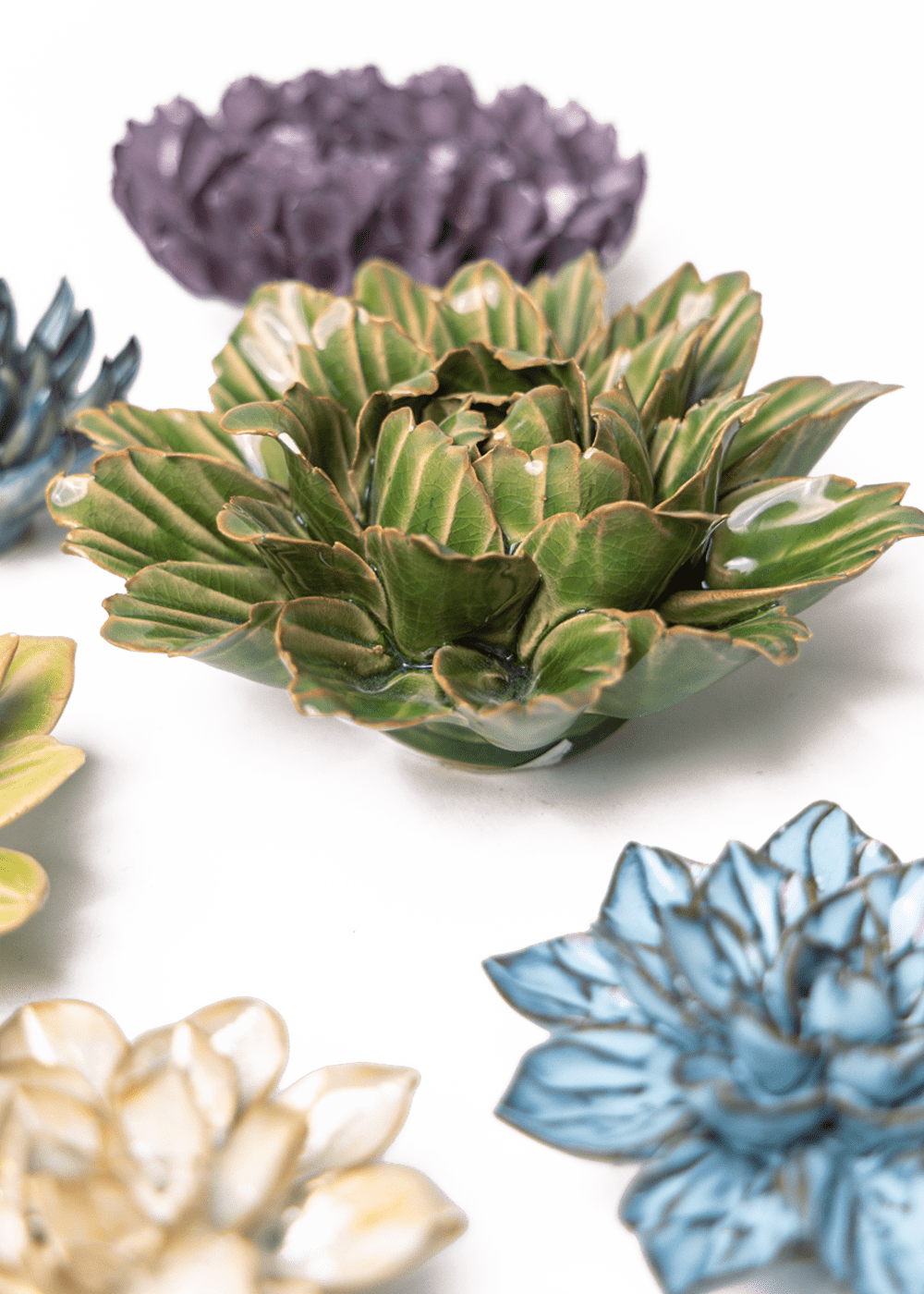 Hitachi Park - 7 Piece Set - Chive Ceramics Studio - Ceramic Flower Sets - Chive Ceramics Studio