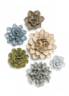 Meigetsuin - 6 Piece Set - Chive Ceramics Studio - Ceramic Flower Sets - Chive Ceramics Studio