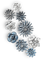 Newport - 9 Piece Set - Chive Ceramics Studio - Ceramic Flower Sets - Chive Ceramics Studio