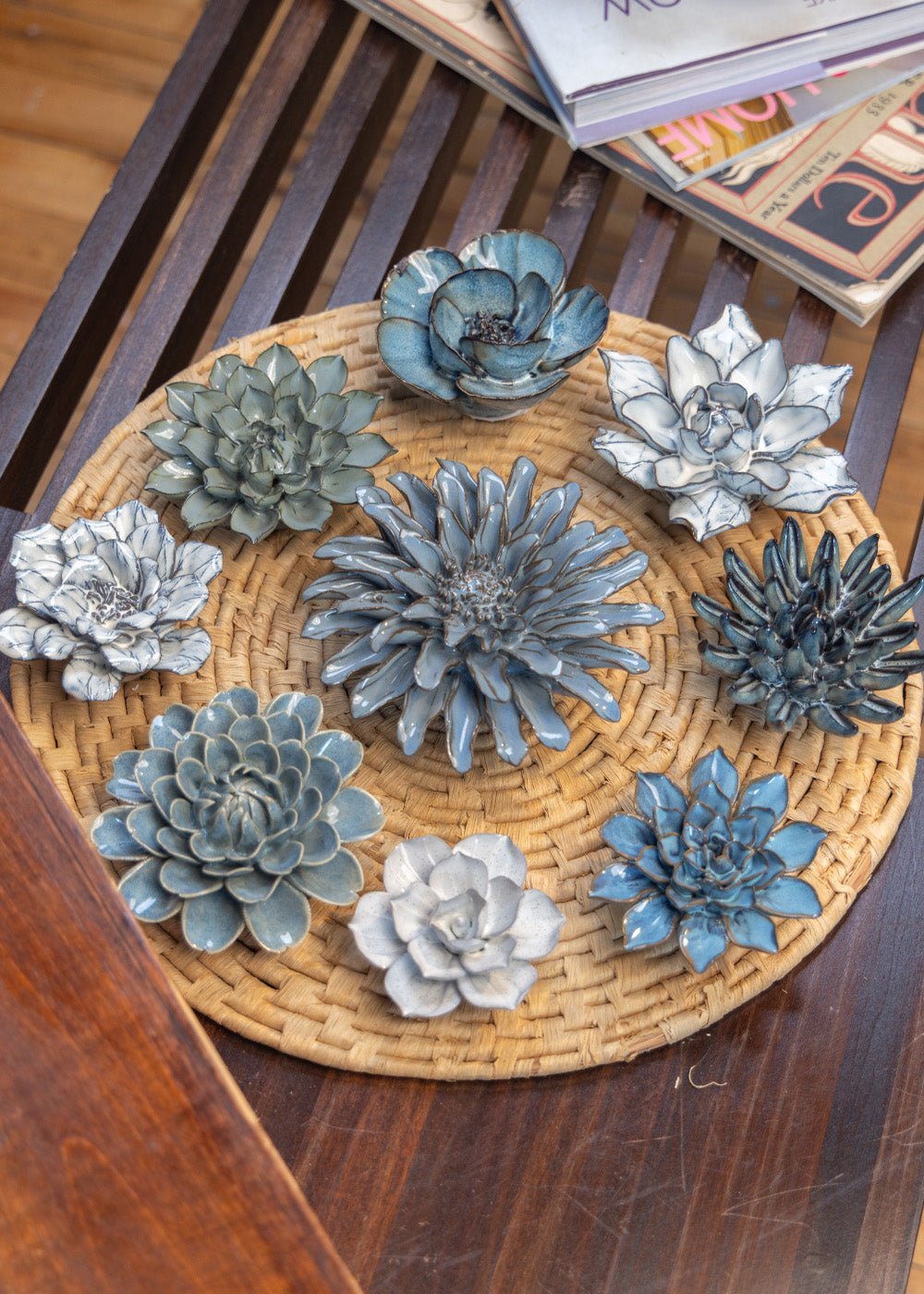 Newport - 9 Piece Set - Chive Ceramics Studio - Ceramic Flower Sets - Chive Ceramics Studio