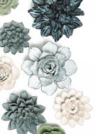 Prescott Park - 9 Piece Set - Chive Ceramics Studio - Ceramic Flower Sets - Chive Ceramics Studio