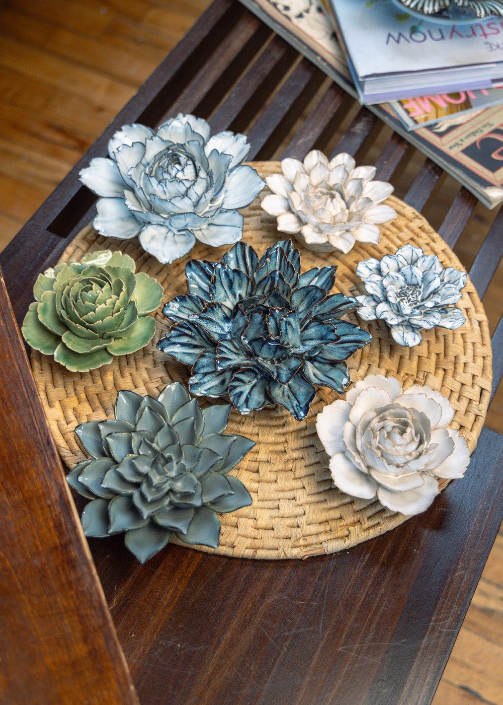 Prescott Park - 9 Piece Set - Chive Ceramics Studio - Ceramic Flower Sets - Chive Ceramics Studio