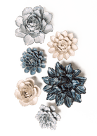 Thuya Garden - 6 Piece Set - Chive Ceramics Studio - Ceramic Flower Sets - Chive Ceramics Studio