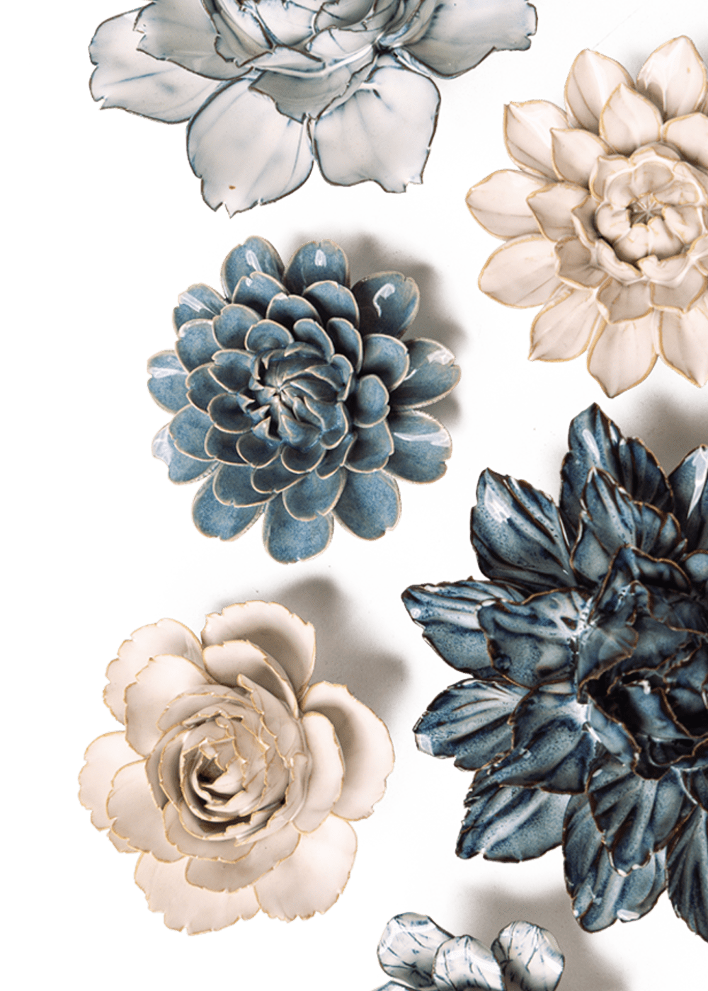 Thuya Garden - 6 Piece Set - Chive Ceramics Studio - Ceramic Flower Sets - Chive Ceramics Studio