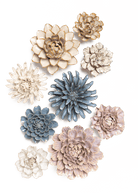 Fjord Bloom - 9 Piece Set - Chive Ceramics Studio - Ceramic Flower Sets - Chive Ceramics Studio