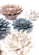Fjord Bloom - 9 Piece Set - Chive Ceramics Studio - Ceramic Flower Sets - Chive Ceramics Studio