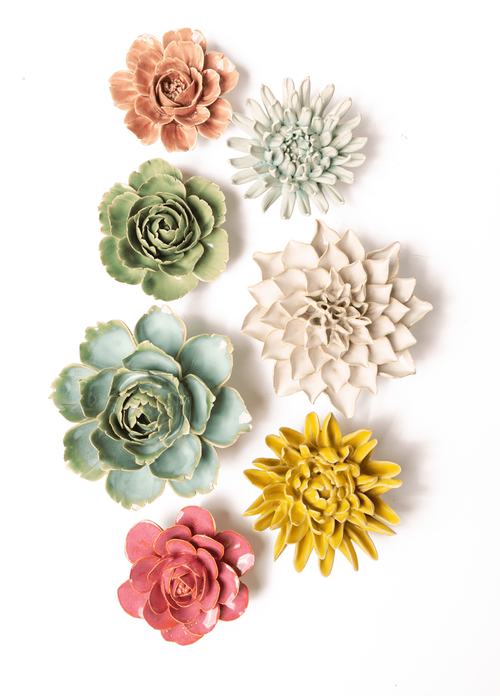 Gotland - 7 Piece Set - Chive Ceramics Studio - Ceramic Flower Sets - Chive Ceramics Studio