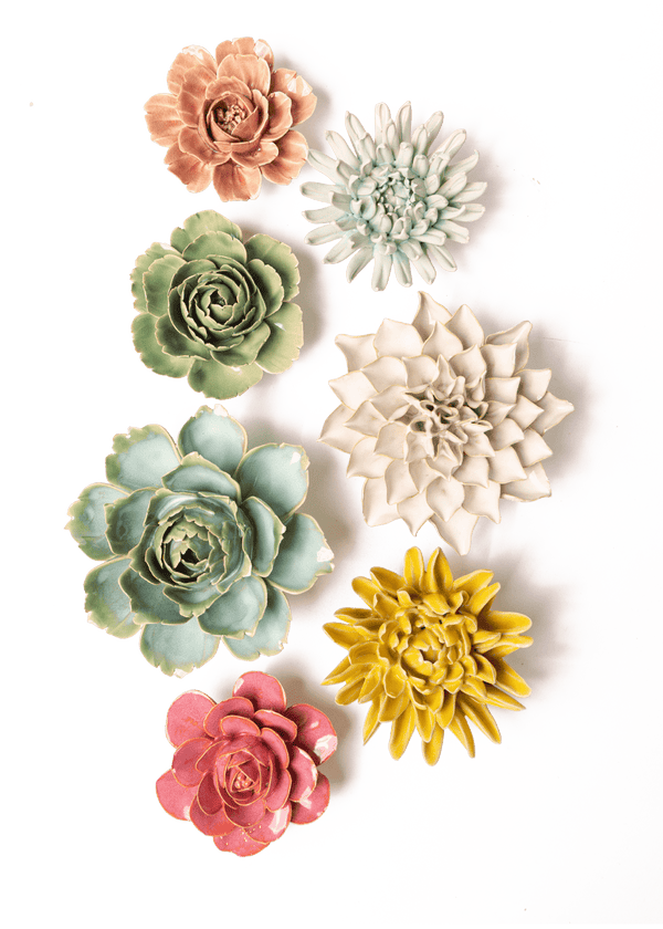 Gotland - 7 Piece Set - Chive Ceramics Studio - Ceramic Flower Sets - Chive Ceramics Studio