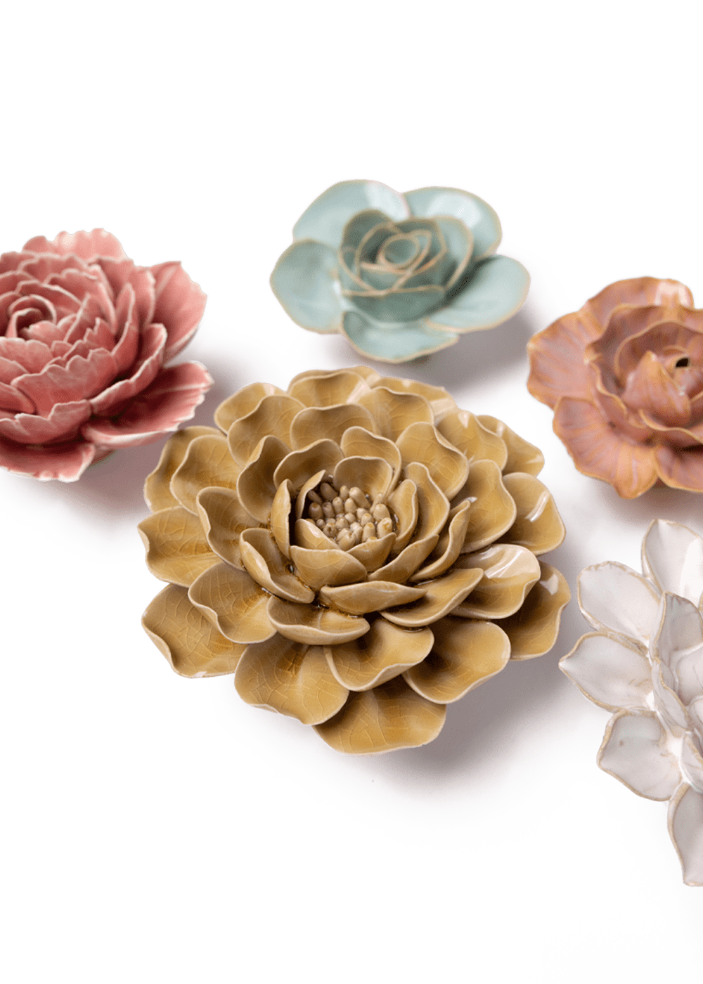 Norrviken Gardens - 6 Piece Set - Chive Ceramics Studio - Ceramic Flower Sets - Chive Ceramics Studio