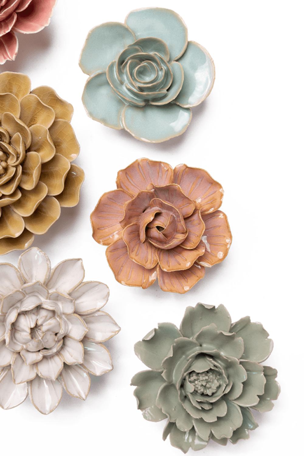 Norrviken Gardens - 6 Piece Set - Chive Ceramics Studio - Ceramic Flower Sets - Chive Ceramics Studio