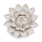 Coastal Ceramic Flower Ivory Dahlia Wall Art - Chive Ceramics Studio - Ceramic Flowers - Chive US