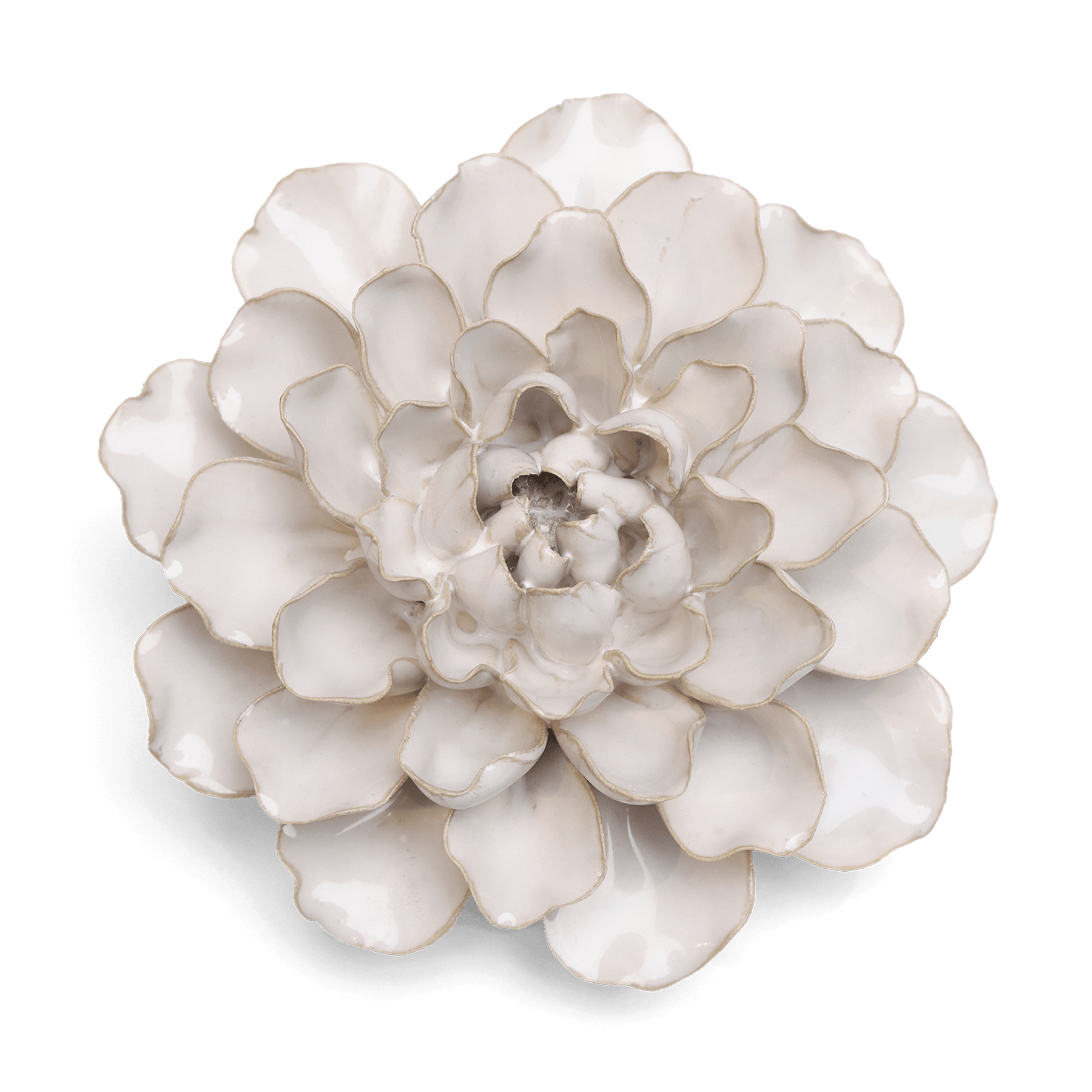 Coastal Ceramic Flower Ivory Water Lily Wall Art - Chive Ceramics Studio - Ceramic Flowers - Chive US