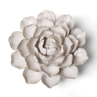 Coastal Ceramic Flower Ivory Cabbage Flower Wall Art - Chive Ceramics Studio - Ceramic Flowers - Chive US