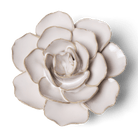 Coastal Ceramic Flower Ivory Ranunculus Wall Art - Chive Ceramics Studio - Ceramic Flowers - Chive US