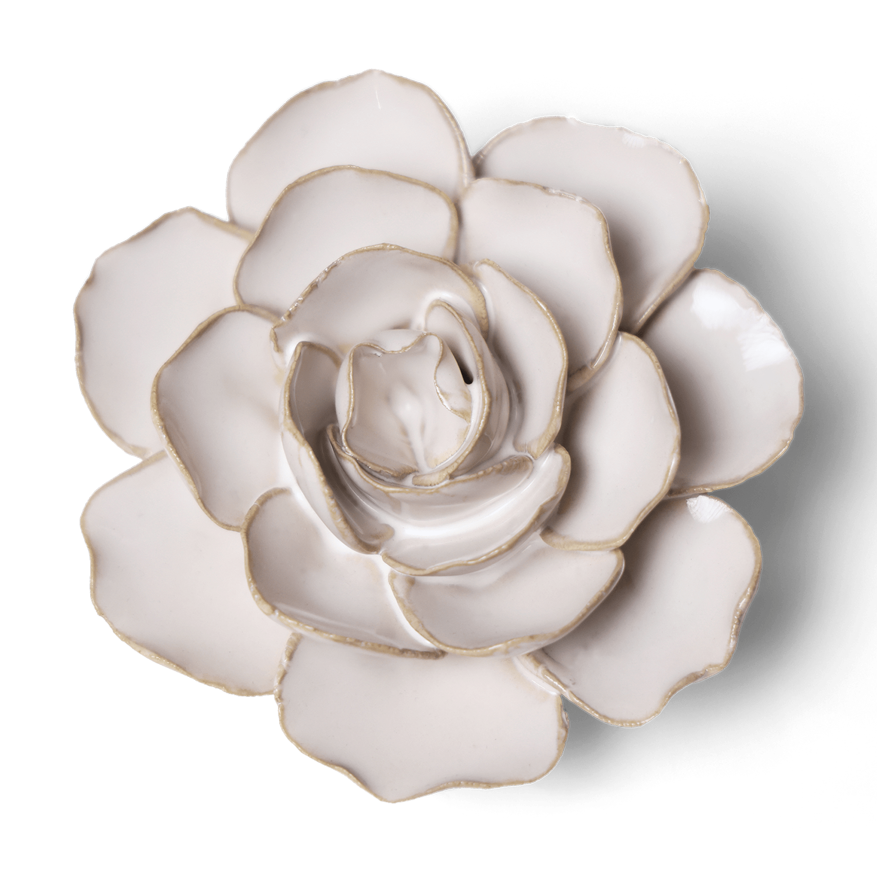 Coastal Ceramic Flower Ivory Ranunculus Wall Art - Chive Ceramics Studio - Ceramic Flowers - Chive US