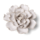 Coastal Ceramic Flower Ivory Rose Wall Art - Chive Ceramics Studio - Ceramic Flowers - Chive US