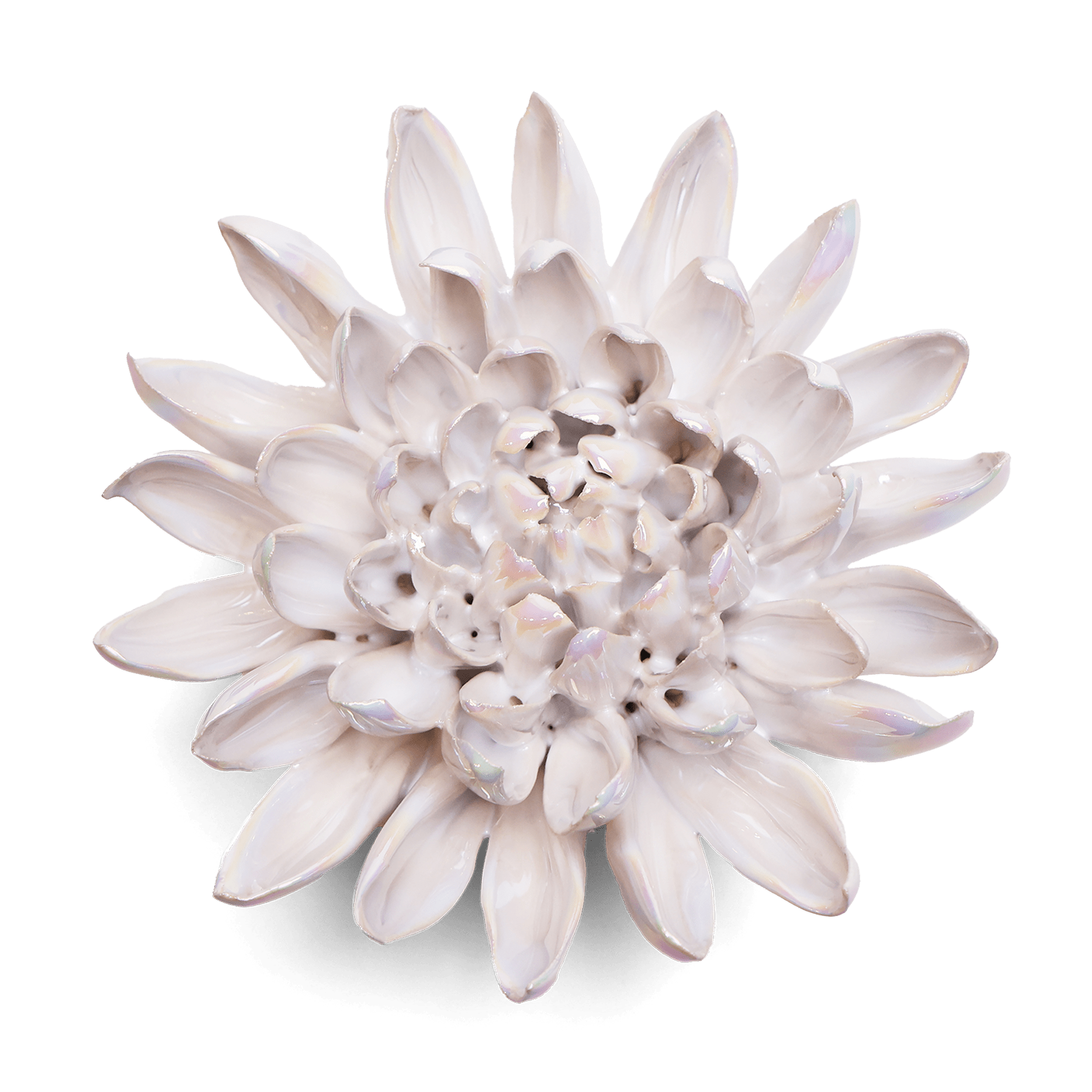 Ceramic Flower Wall Art Pearl Chrysanthemum - Chive Ceramics Studio - Ceramic Flowers - Chive US